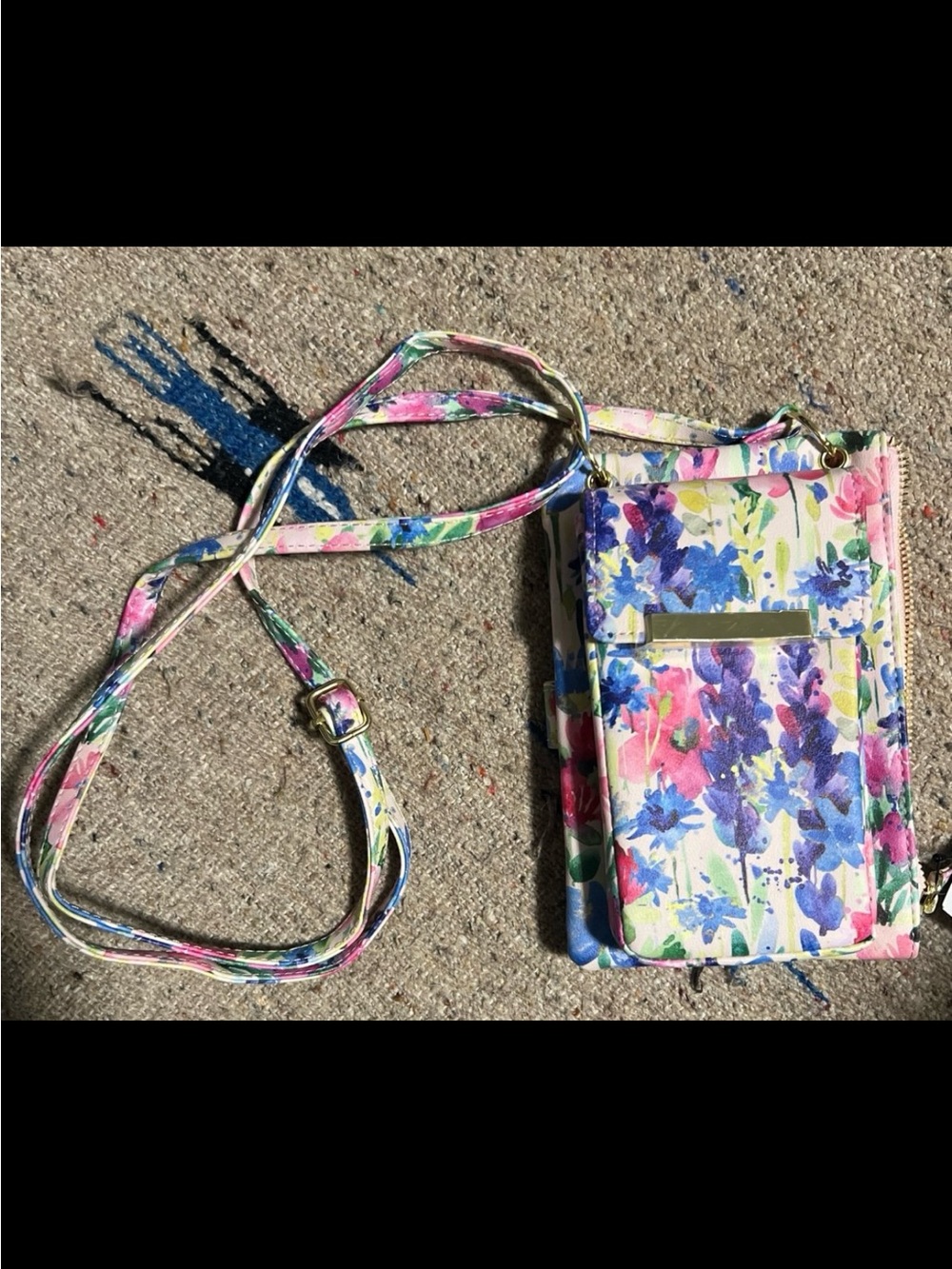 Kim Rogers Floral Crossbody Phone Bag travel purse